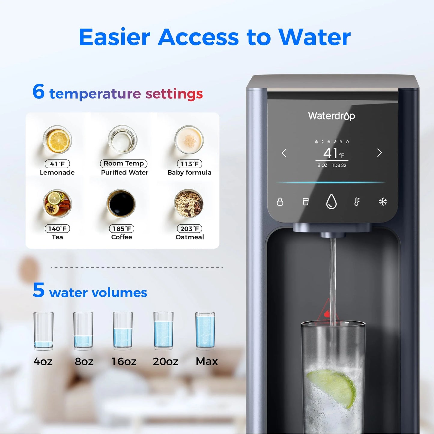 Reverse Osmosis Hot Cold Water Dispenser, A1